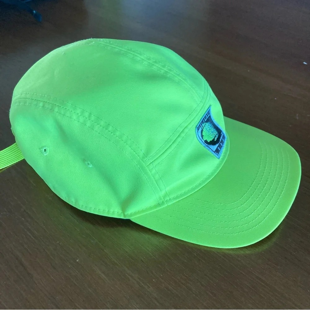 Rare Nike Challenge Court Fluorescent Green Cap with Logo Patch, unworn - Picture 7 of 7